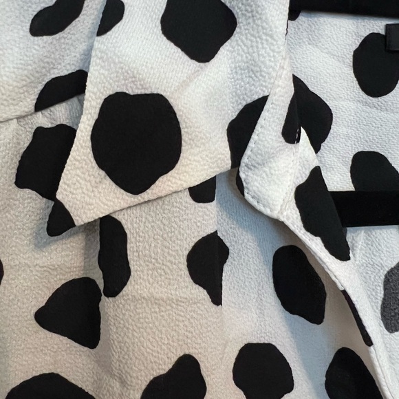 Ann Taylor Black and White Button Down Shirt. Size MP - Picture 6 of 8